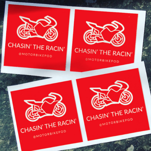 Chasin the Racin Stickers